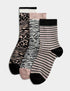 Marks & Spencer "3pk Sparkle Patterned Ankle High Socks"